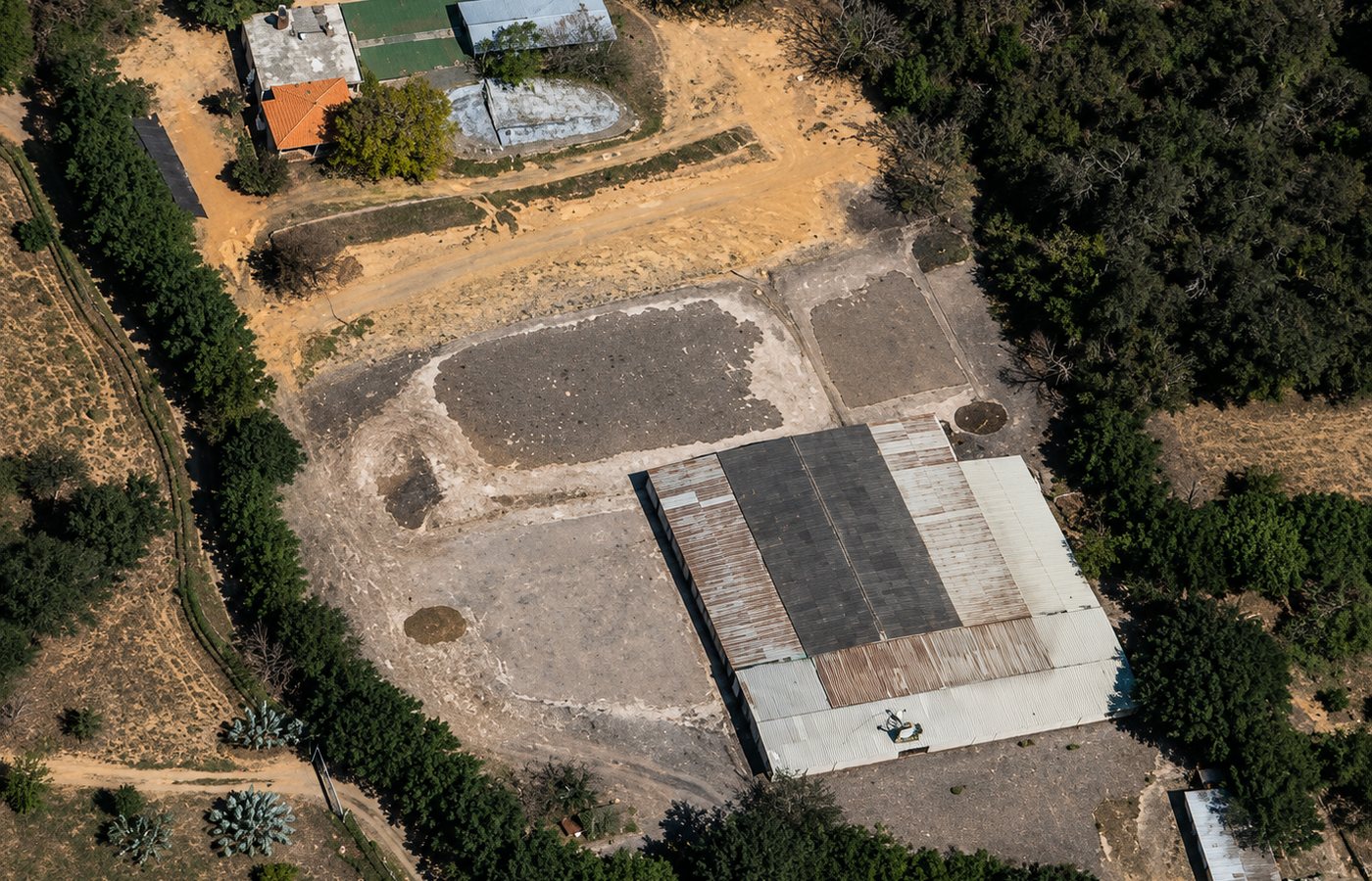Vista satelital oblicua de la planta de Norfosfatos