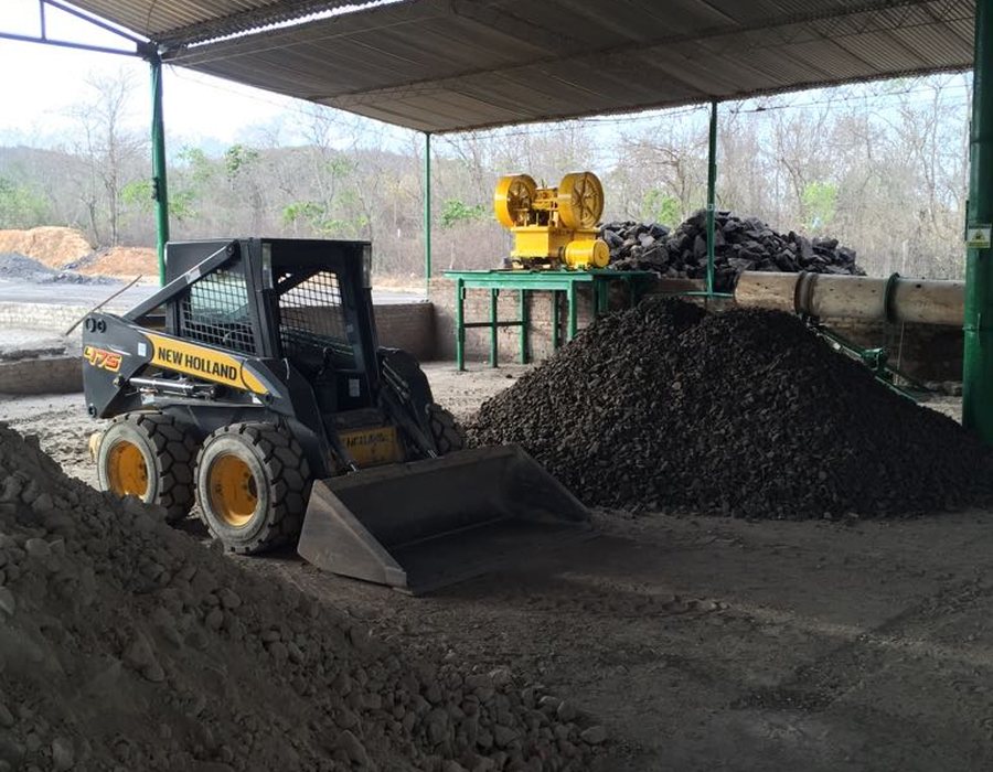 Equipo de trituración del material mineral
