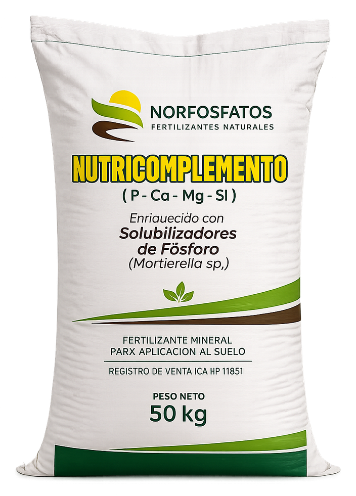 Nutricomplemento, enmienda para aplicación al suelo